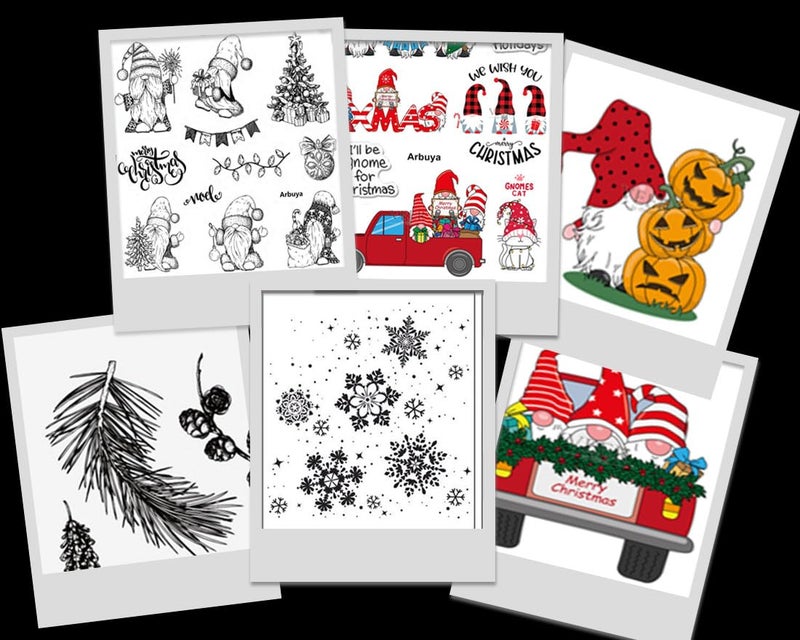 Arbuya Merry Christmas Gnome Christmas Gnome Cat X-Mas Clear Stamps for Cards Making Decoration and Scrapbooking Rubber Stamps for Craft - Image 4